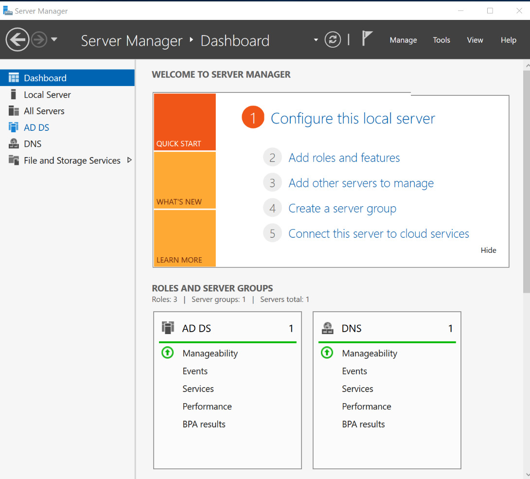 Figure 1.28 – Server Manager
