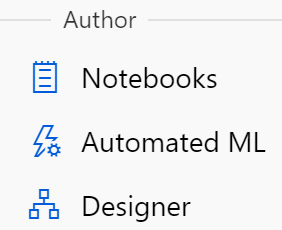 Figure 1.14 – Author menu items