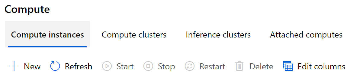 Figure 1.25 – Compute options