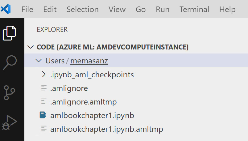 Figure 1.37 – Opening the notebook in VS Code