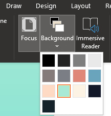 Figure 1.12 – Changing the background's color while in Focus mode
