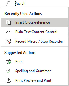 Figure 1.6 – New Search feature in Office 2021
