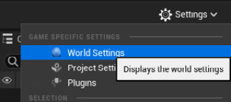 Figure 2.20 – World Settings
