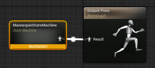 Figure 2.36 – Configuring the State Machine result in the Output Pose node
