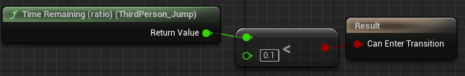 Figure 2.45 – Jump_End to Idle/Run transition rule setup
