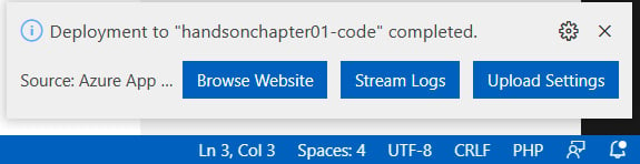 Figure 1.27 – Deployment confirmation
