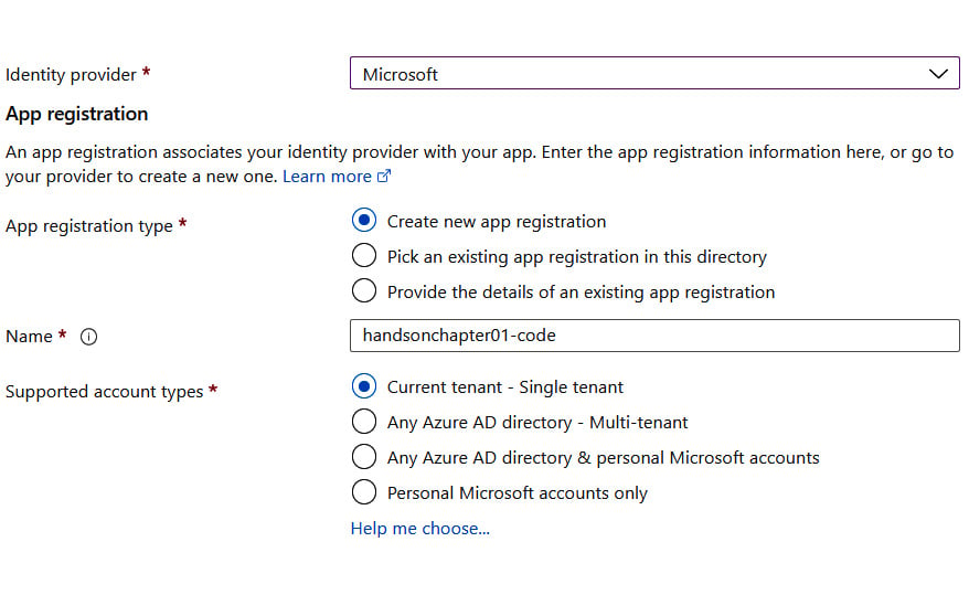 Figure 1.37 – Microsoft IdP configuration
