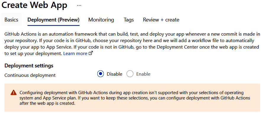 Figure 1.8 – Deployment tab
