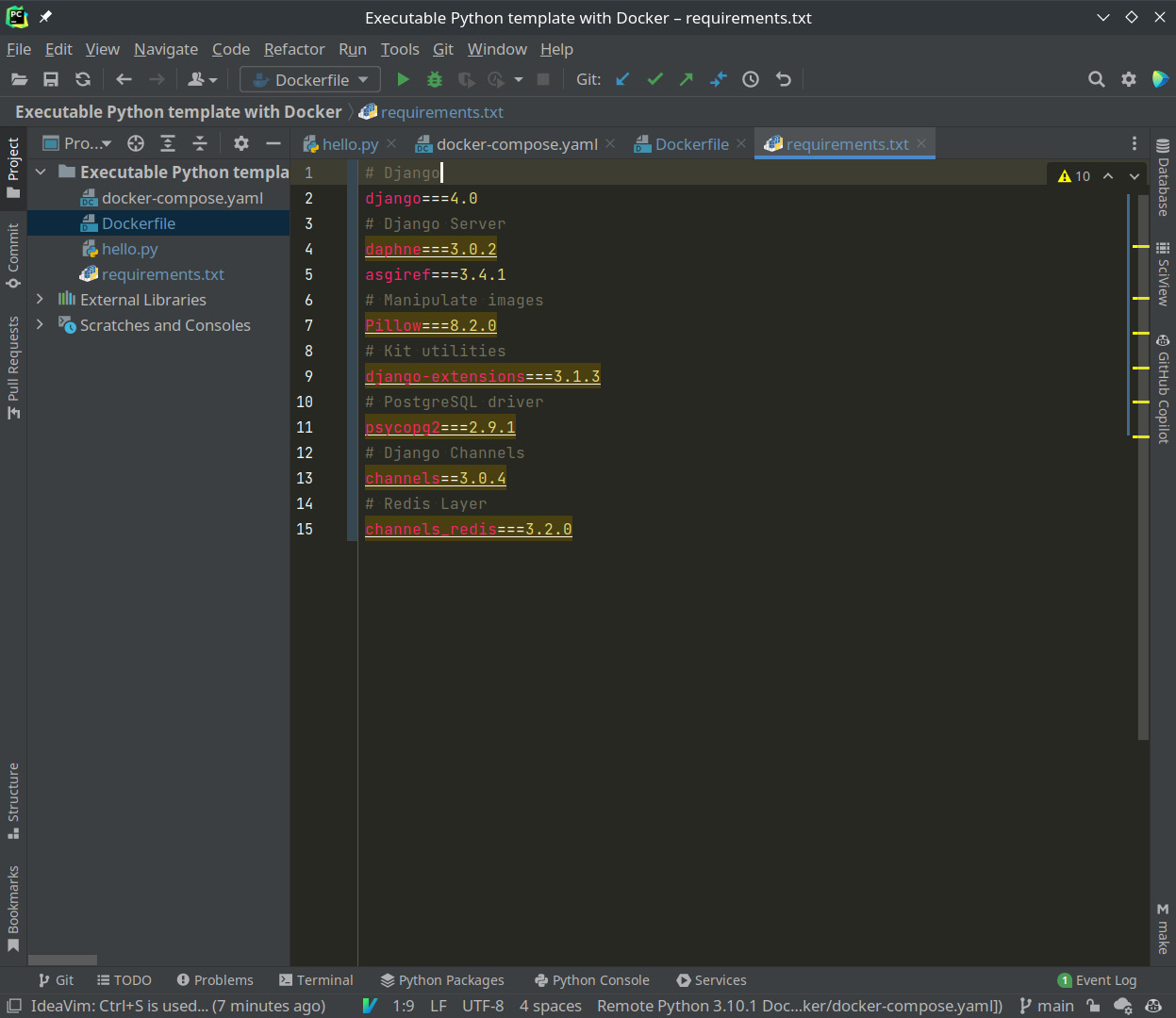 Figure 1.10 – Color codes thanks to the plugin
