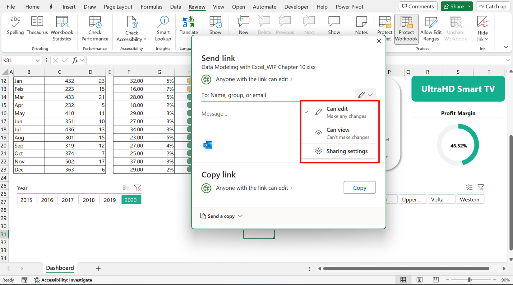 Figure 10.16 – Setting permission levels