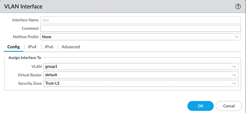 Figure 2.54 – VLAN Interface configuration