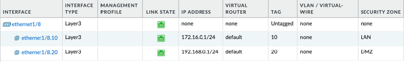 Figure 2.59 – Creating a subinterface 