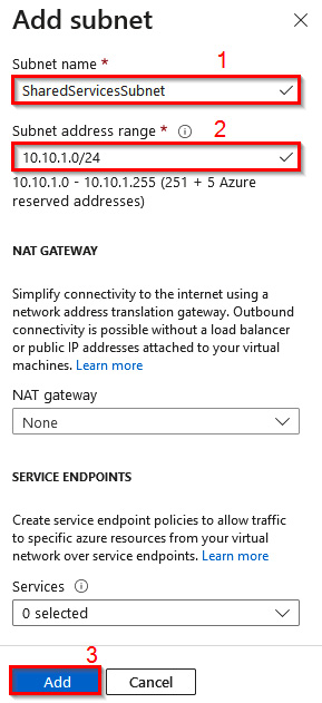 Figure 1.23 – Adding a subnet