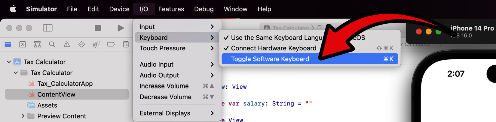 Figure 2.21 – Toggle Software Keyboard