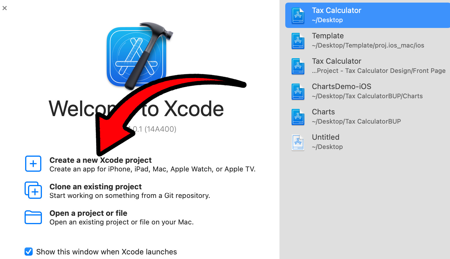 Figure 4.5 – Create a new Xcode project