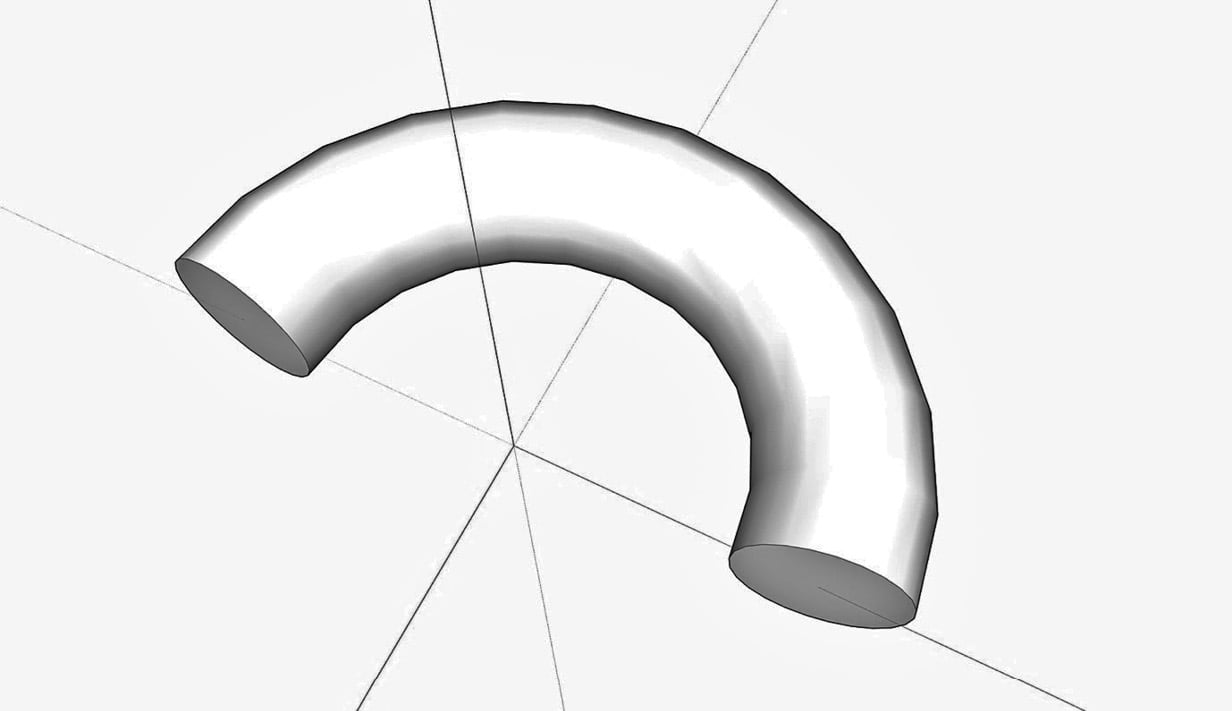 Figure 1.16 – This process did not create a perfect half-torus
