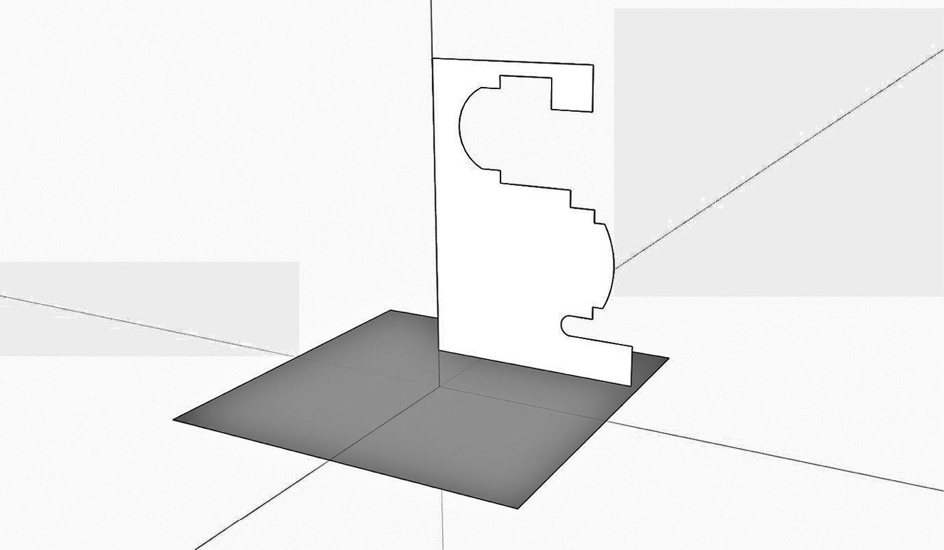 Figure 1.20 – Your profile may vary, but try to create something with a few corners and arcs
