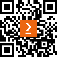 A qr code with an orange square AI-generated content may be incorrect.
