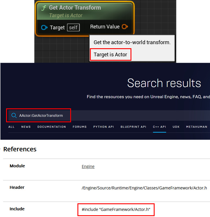 Figure 1.7 – Showing the process from node to Unreal C++ documentation