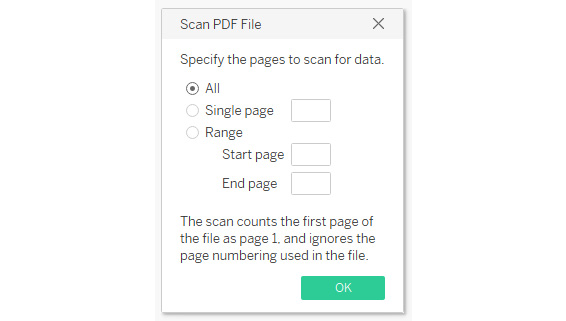 Figure 1.10: Scan PDF File selector