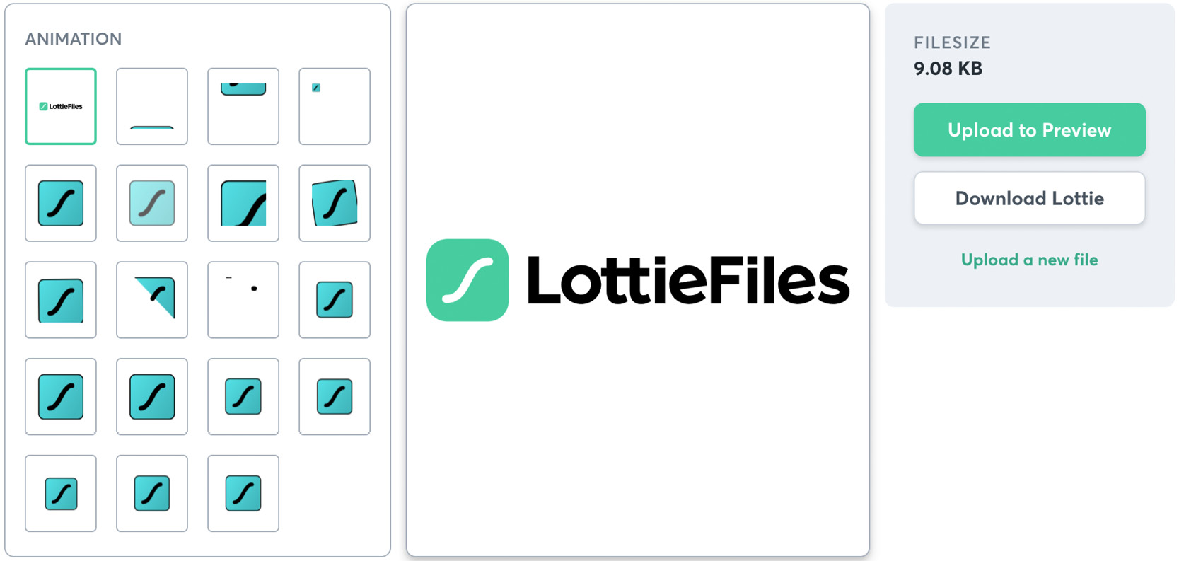 Figure 1.15 – The LottieFiles "Converting SVG into Lottie" feature on a web browser
