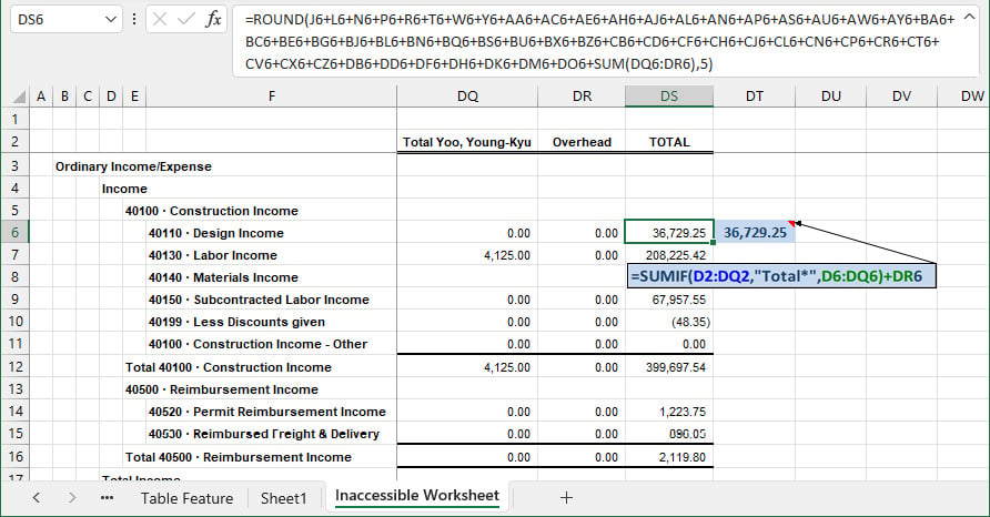 Figure 1.24 – An inaccessible accounting report
