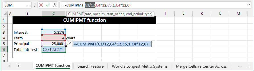 Figure 1.3 – Function ScreenTip
