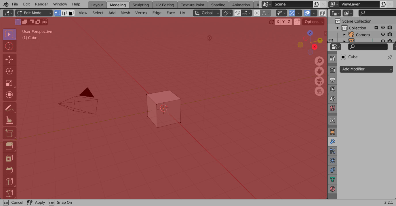 Figure 1.2 – The main region workspace