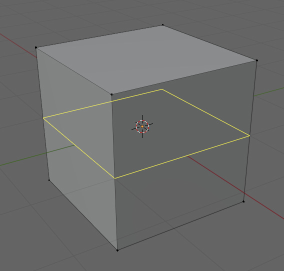 Figure 2.12 – Loop cut going around a cube