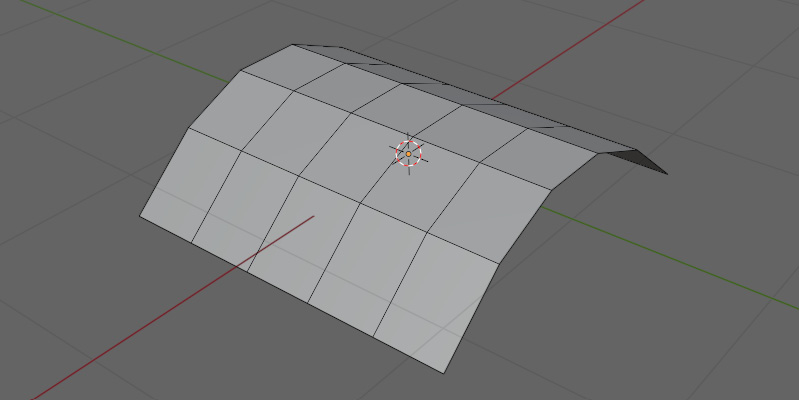 Figure 3.2 – A plane bent around the y-axis