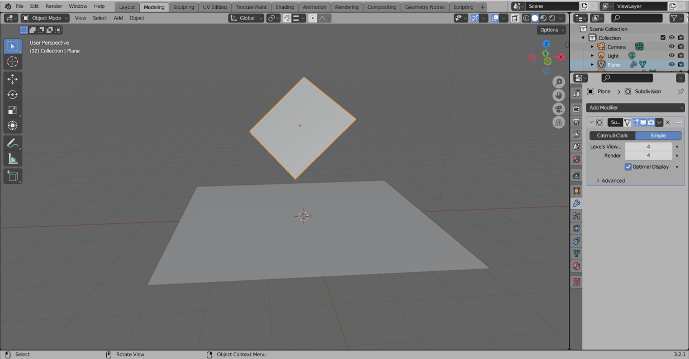 Figure 3.45 – Subdividing the plane