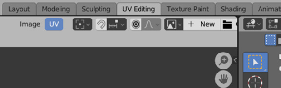 Figure 4.2 – UV Editing workspace