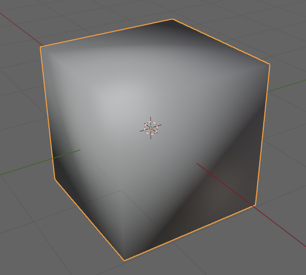 Figure 7.2 – Cube with smooth shading