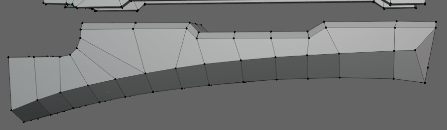 Figure 7.32 – Guiding edges joined with faces