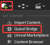 Figure 8.1 – The Quixel Bridge plugin inside the place actor panel