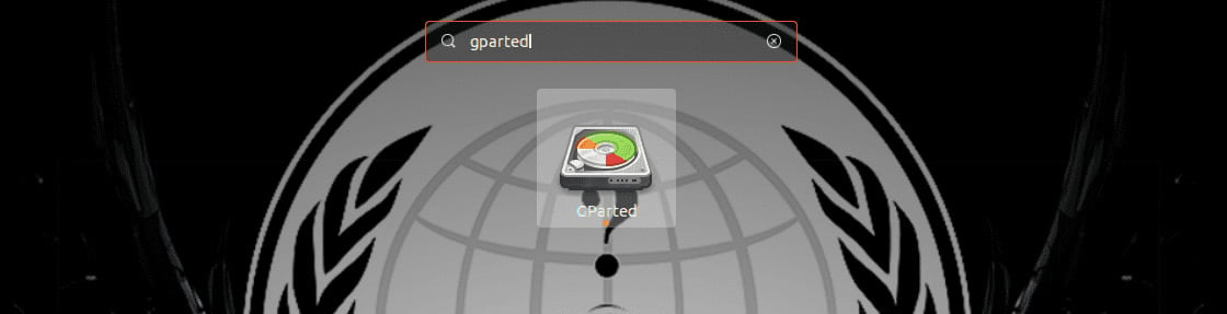 Figure 1.9 – Launching GParted from the Applications menu
