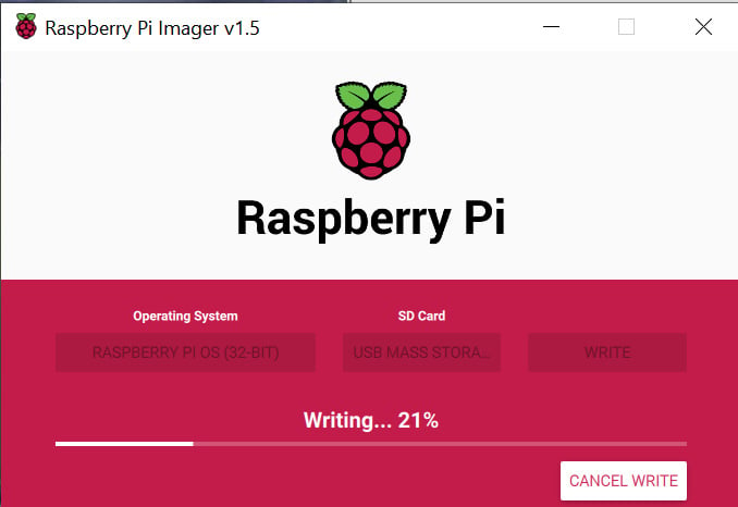 Figure 1.24 – You can see the writing progress in the application
