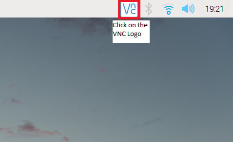 Figure 1.37 – Checking for the VNC logo when enabled
