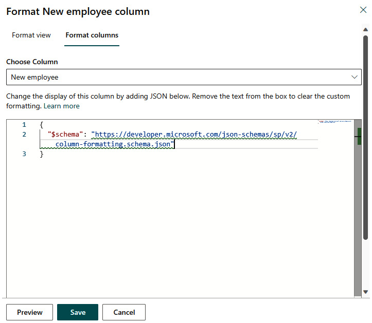 Figure 15.2 - Formatting editor