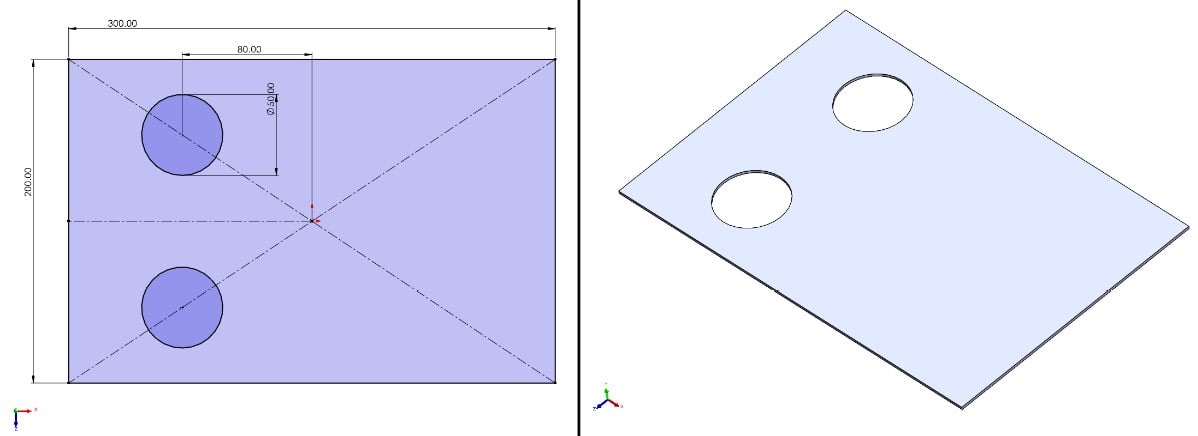 Figure 1.18: Multiple Contained Closed Base Flanges can contain smaller closed profiles within one larger closed profile
