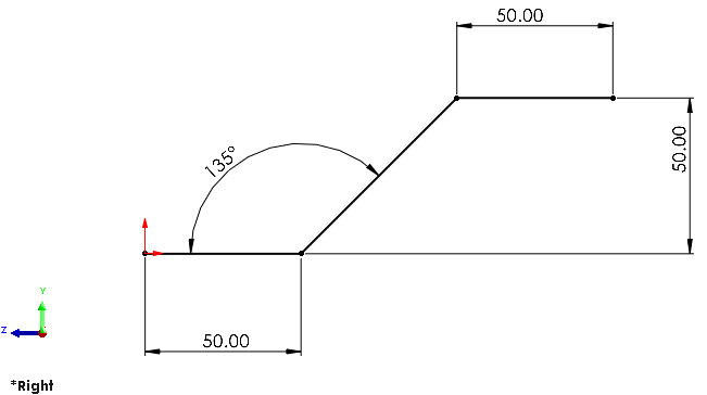 Figure 11.9: Sketching an open profile