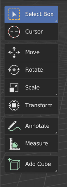 Figure 1.17 – The toolbar