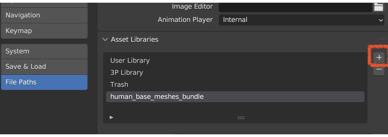 Figure 11.4 – The Asset Libraries section of Preferences. Note that I have several existing libraries already