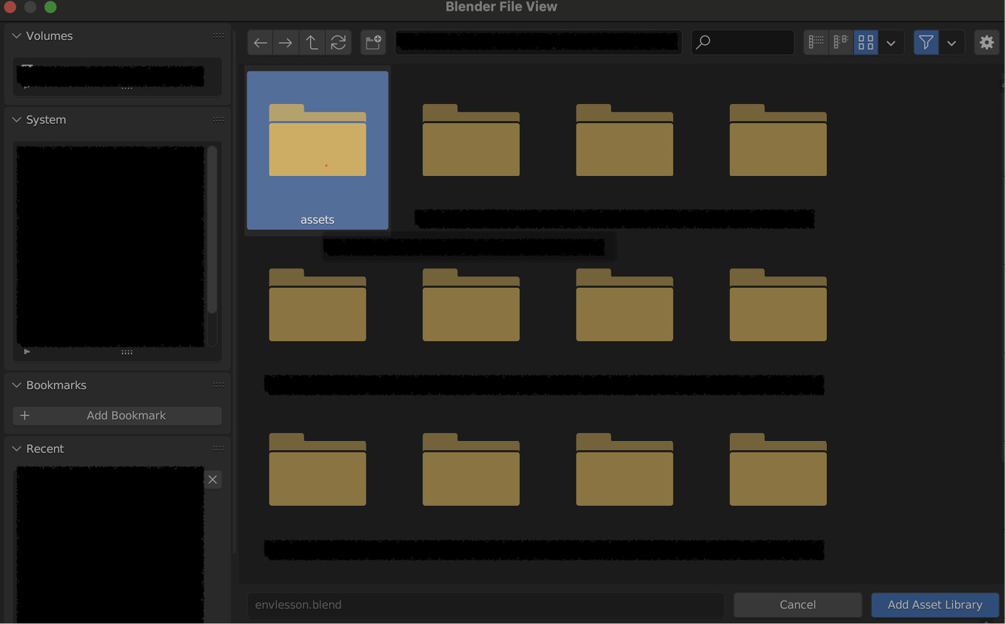 Figure 11.5 – Choosing your asset folder