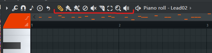 Figure 2.4: Painting notes in the Piano roll