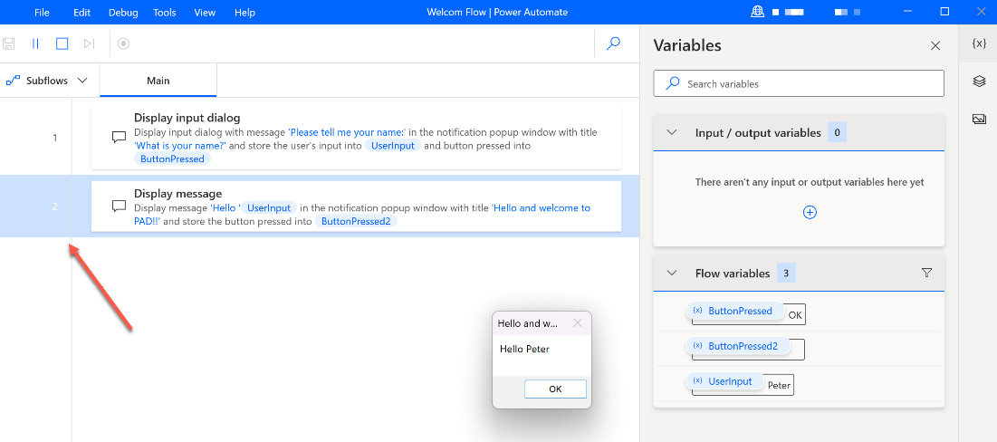 Figure 2.18 – Running our first flow – part 2