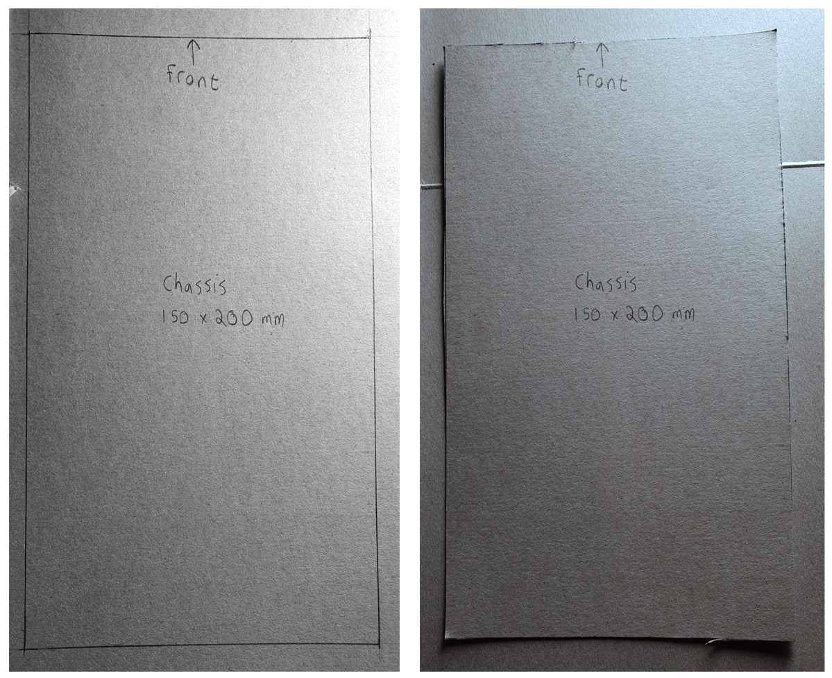 Figure 1.14 – The cardboard chassis
