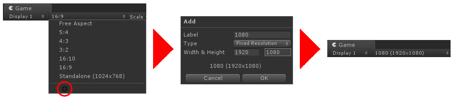 Figure 2.18 – Setting a custom Game window resolution
