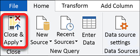 Figure 1.18 – Importing data into the data model 