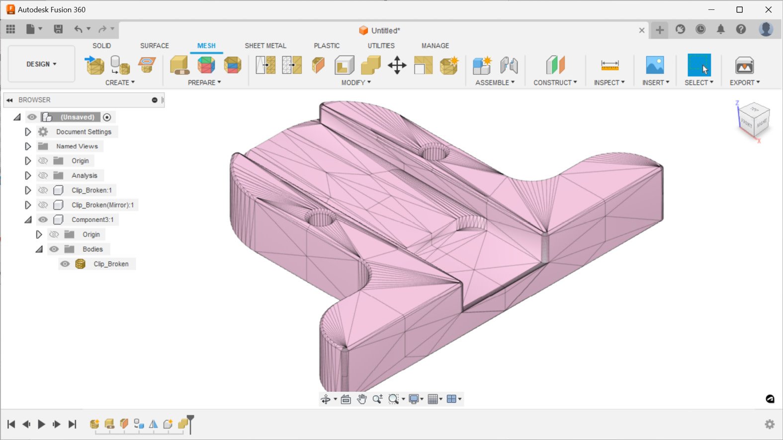 Figure 1.28 – Component3, a fully repaired mesh